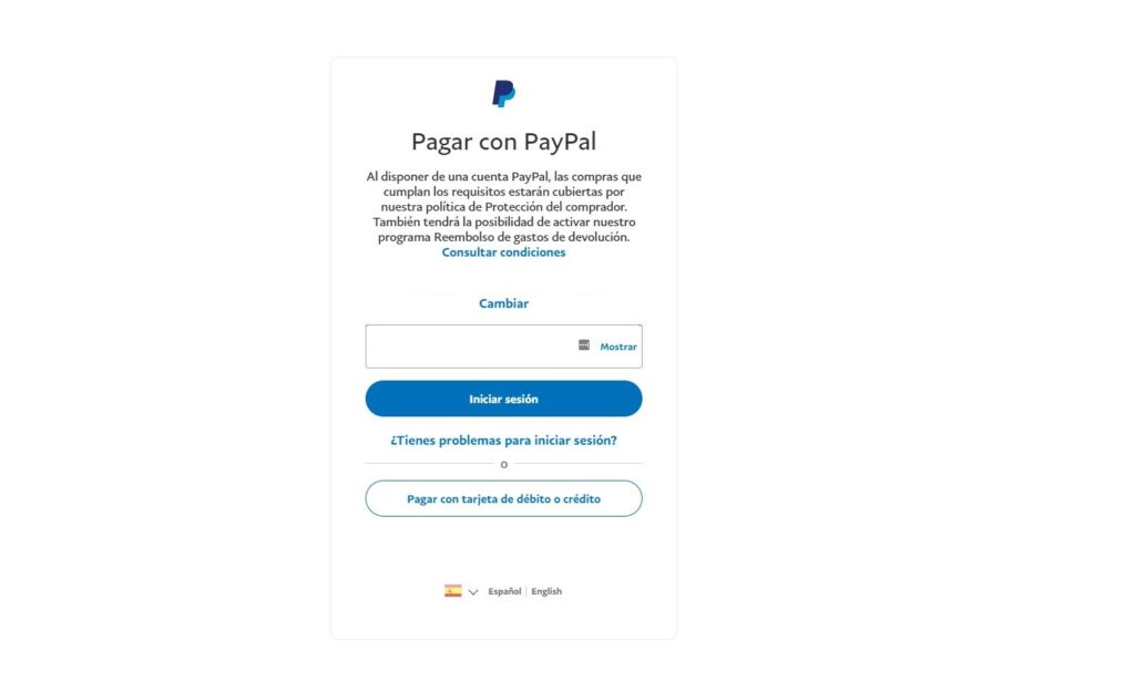 Cómo pagar con PayPal