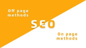 seo on site seo off page