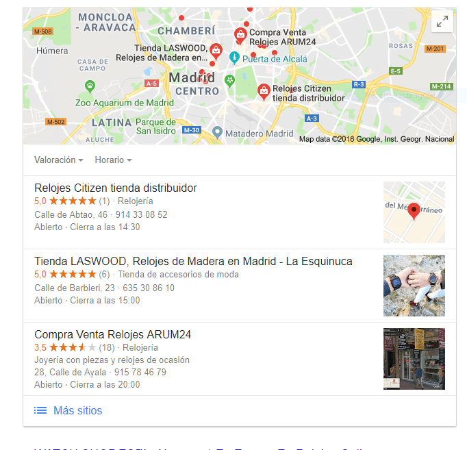 featured snippets local pack