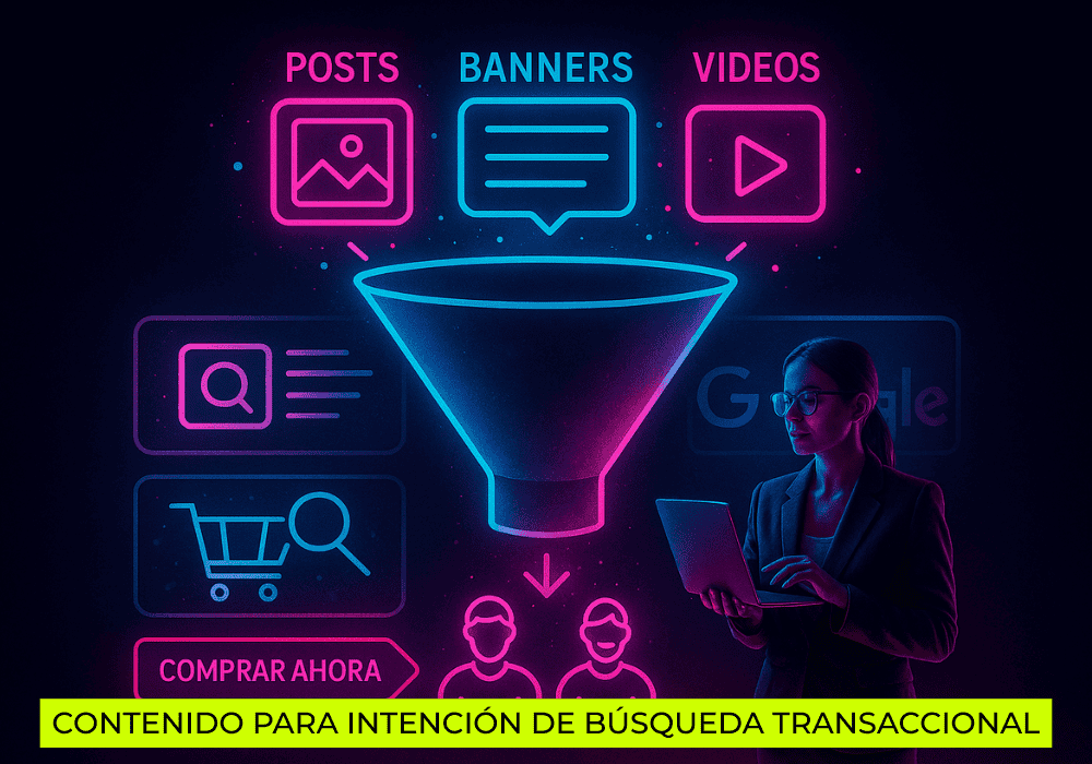 Contenido para intención de búsqueda transaccional