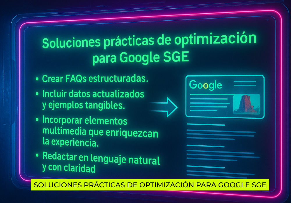 Contenido Optimizado para SGE soluciones prácticas