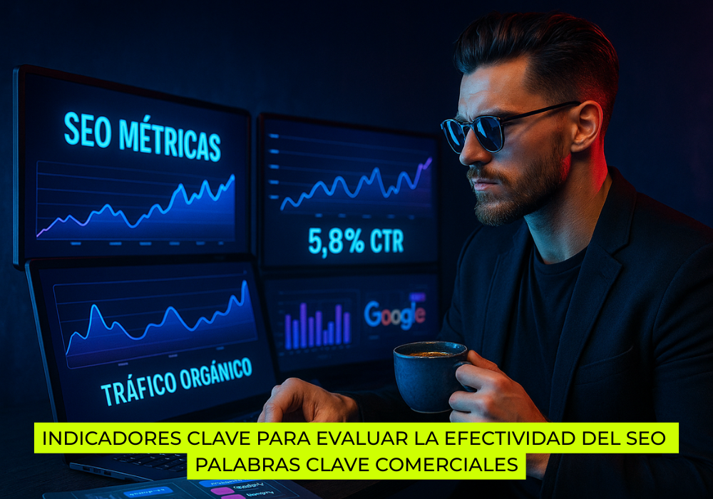 Indicadores clave para evaluar la efectividad del SEO palabras clave comerciales