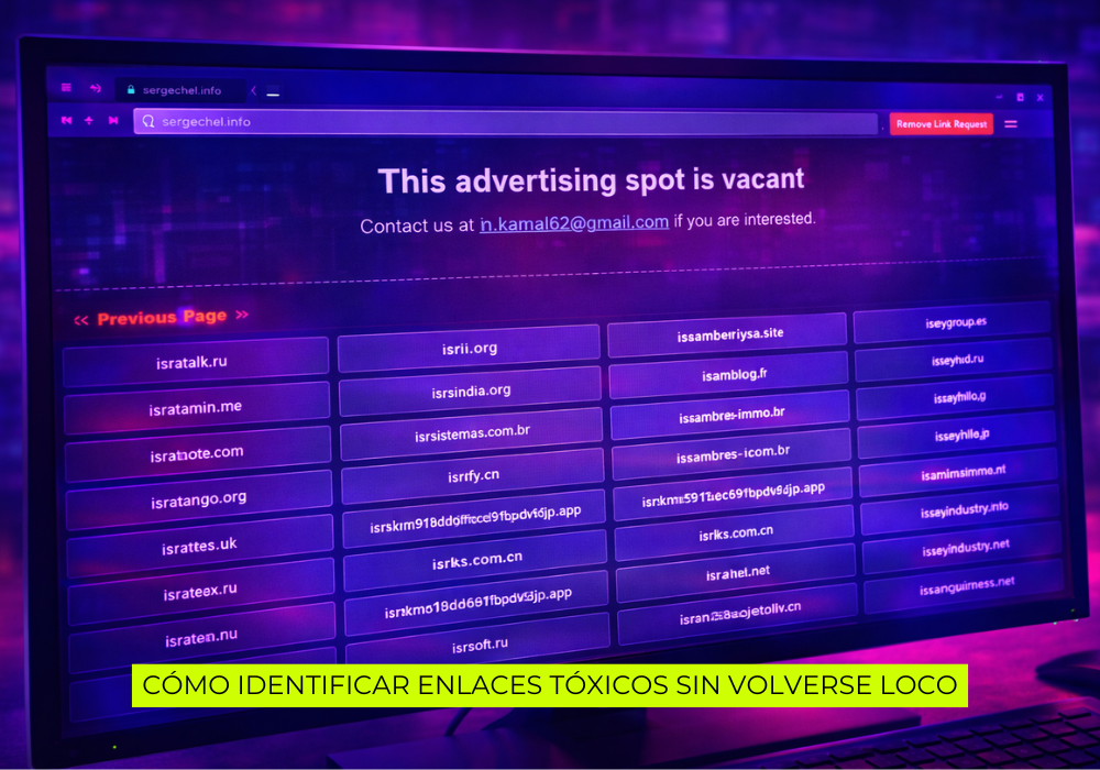 Backlinks tóxicos (3) Backlinks tóxicos (3)