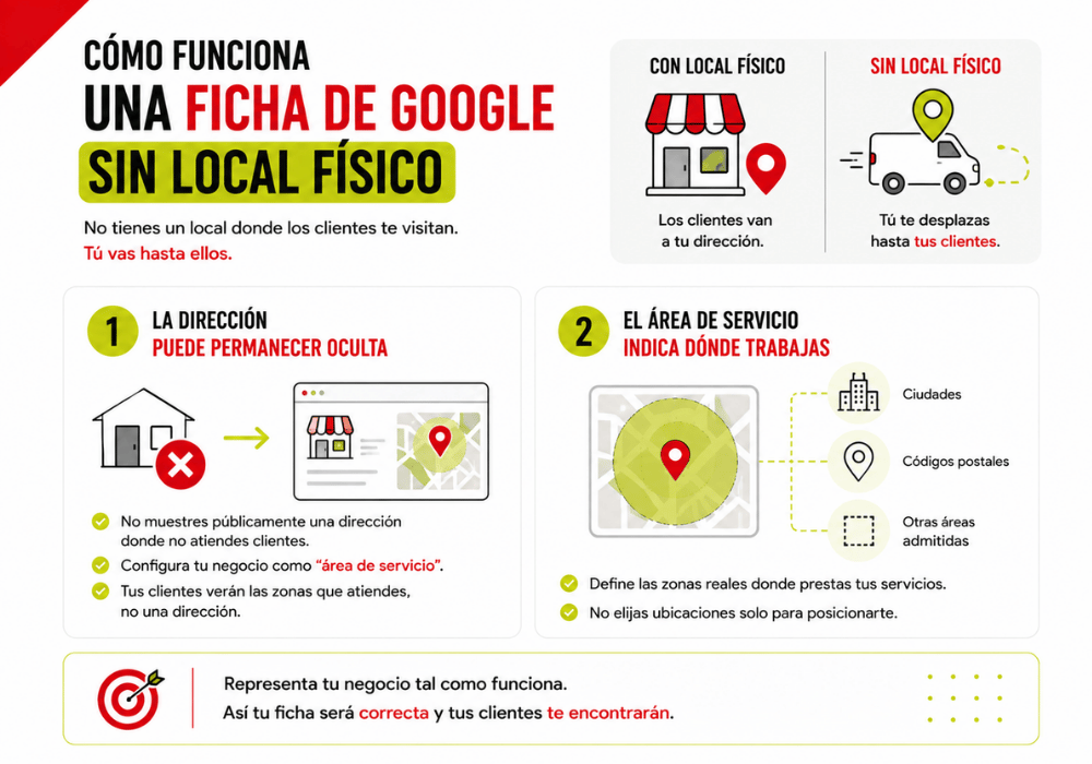 Cómo funciona una Ficha de Google sin local físico Cómo funciona una Ficha de Google sin local físico