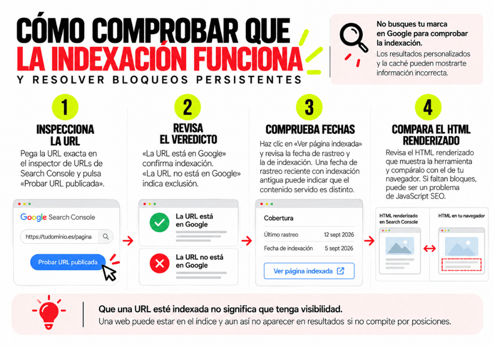 Cómo comprobar que la indexación funciona y resolver bloqueos persistentes Cómo comprobar que la indexación funciona y resolver bloqueos persistentes