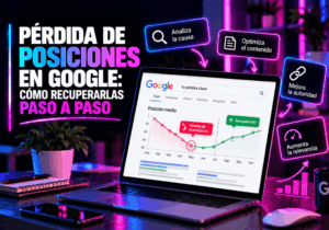 Pérdida de posiciones en Google Pérdida de posiciones en Google